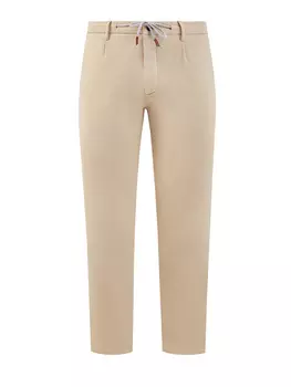 Однотонные брюки в стиле leisure из эластичного хлопка