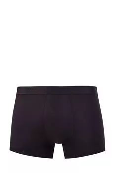 Однотонные трусы-боксеры из микромодала с логотипом на поясе