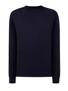 Однотонный джемпер из гладкой австралийской шерсти