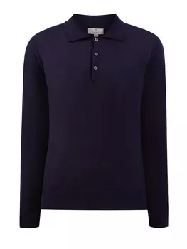 Однотонный джемпер-поло в стиле sprezzatura