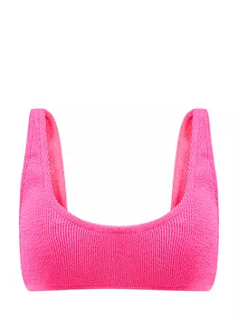 Однотонный лиф из фактурной быстросохнущей ткани crinkle