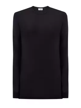 Однотонный лонгслив облегающего кроя из модала