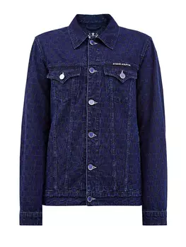 Окрашенная вручную куртка с фактурной отделкой в клетку