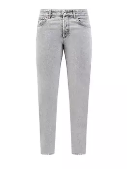 Окрашенные вручную джинсы из выбеленного денима Aged