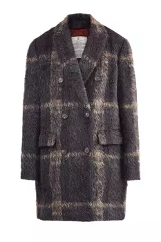 Oversize пальто из ткани Sparkling с металлизированной нитью