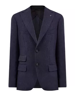 Пиджак ручной работы в стиле sprezzatura с литой символикой