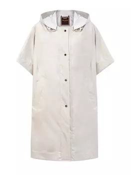 Плащ-накидка из водоотталкивающего габардина с застежками на кнопки