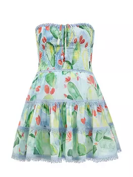 Платье Enya из тонкого хлопка с принтом Barbary Paradise