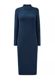 Платье из пряжи Platinum с отделкой из пайеток