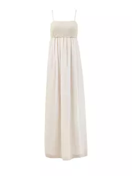 Платье-макси в греческом стиле с ювелирными цепочками