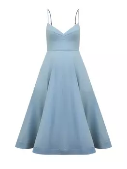 Платье-миди Acacia из тонкого денима с приталенным бюстье