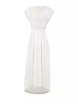 Платье с полупрозрачными пайетками и вырезом на спинке