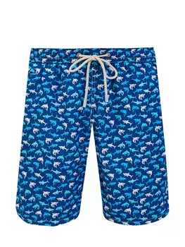 Плавательные шорты с принтом Shark и боковыми карманами