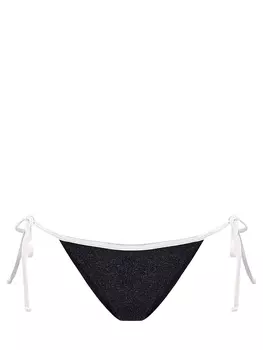 Плавки-бикини Marielle из фактурной ткани ламе с окантовкой