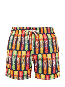 Плавки из легкого материала с ярким принтом all-over