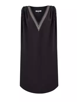 Пляжная туника из быстросохнущей ткани с мерцающими стразами