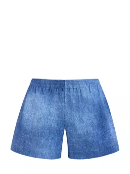 Пляжные шорты в оттенке денима с эластичным поясом