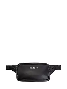 Поясная сумка с двумя отделениями и литым логотипом