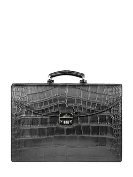 Портфель из текстурированной кожи с кодовым замком