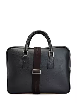 Портфель из текстурированной кожи с регулируемым съемным ремнем