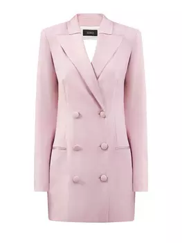 Приталенное платье-пиджак с фигурными вырезами