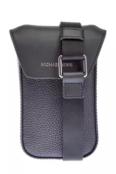 Прямоугольная сумка-мессенджер из кожи со съемным ремнем