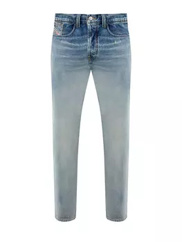 Прямые джинсы 2010 D-Macs из выбеленного хлопкового денима