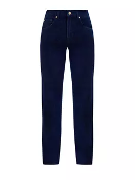 Прямые джинсы Tess из эластичного денима с кожаной нашивкой