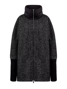 Пуховая парка Ellyn из шерсти и альпаки с шевронным узором