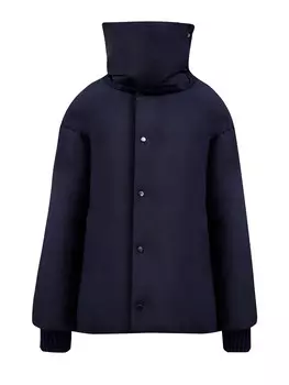 Пуховая парка из тафты с манжетами Platinum и съемным воротом