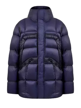 Пуховик из нейлона D.D. Shell и микро-рипстопа с капюшоном и линзой