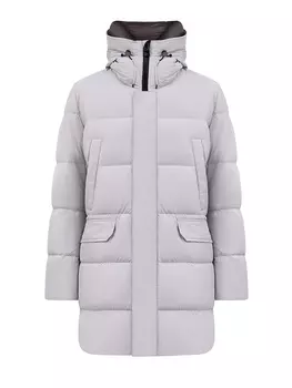 Пуховик из стеганого нейлона со съемной утепленной вставкой