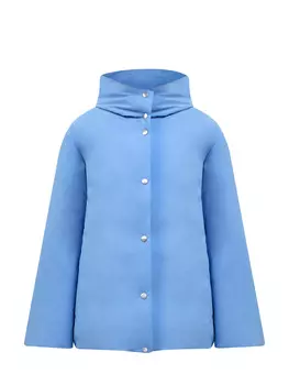 Пуховик-oversize из матового нейлона Recycled с застежкой на кнопки