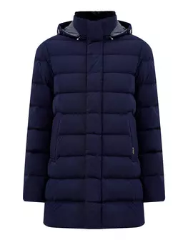 Пуховик William с отделкой из меха кролика и съемным капюшоном