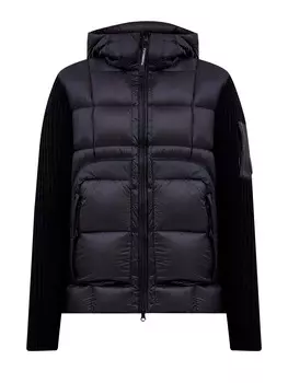 Пуховый кардиган из шерсти мериноса и нейлона D.D. Shell