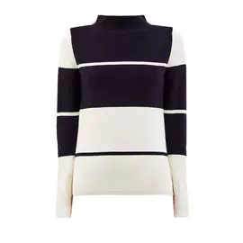 Пуловер из хлопковой пряжи в стиле colorblock