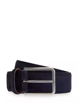 Ремень из гибкой замши с фирменной оранжевой отделкой