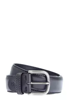 Ремень из мелкозернистой кожи с матовой пряжкой