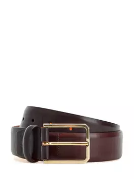 Ремень из полированной кожи с эффектом патины