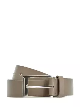 Ремень из полированной кожи с литой пряжкой