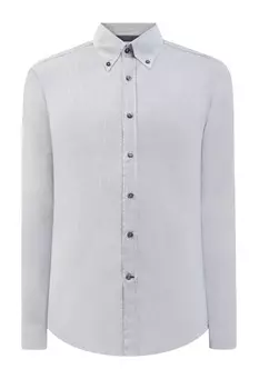 Рубашка из дышащего хлопка с отложным воротником button-down