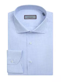 Рубашка из тонкого хлопкового поплина в клетку виши