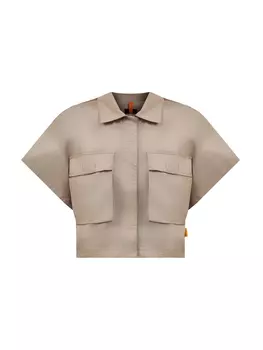 Рубашка-карго Ines из хлопкового поплина с регулируемым низом