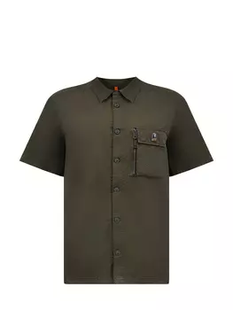 Рубашка Merv из хлопкового твила с карманом и патчем PJS