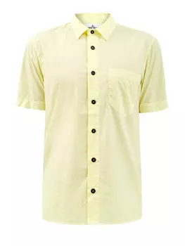 Рубашка slim-fit из легкого хлопка с вышитым логотипом