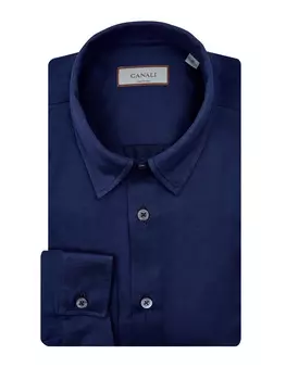 Рубашка в стиле casual из плотного хлопка