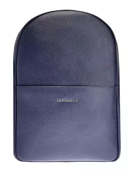Рюкзак из крупнозернистой кожи с литым логотипом