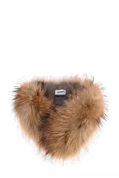 Съемный воротник Army из меха енота