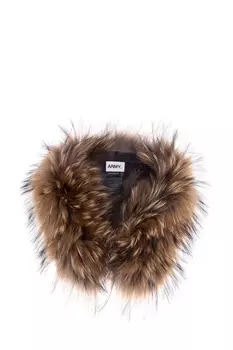 Съемный воротник из меха енота из коллекции Army