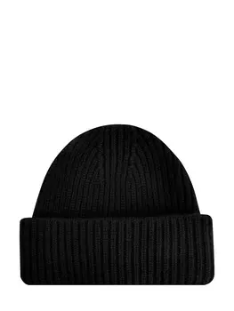 Шапка из кашемировой пряжи английской вязки